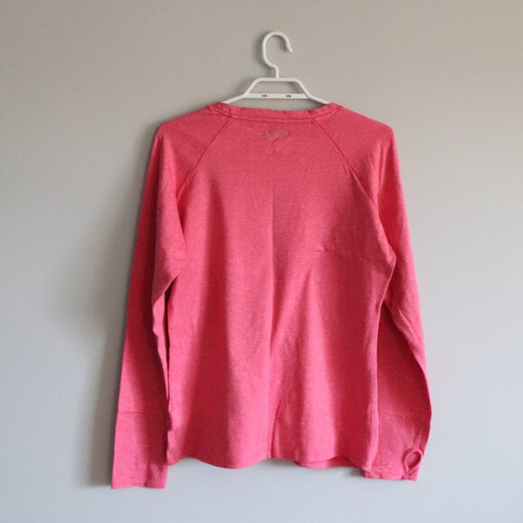 Champion Women's Pink Sz Lrg Athletic Crewneck Long Sleeve Stretch T-Shirt Top - Picture 2 of 13